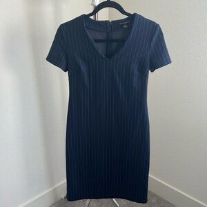 Blue And White Striped Dress